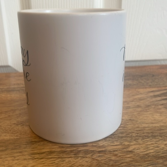 🖤Indigo Mug  in black cursive “ today is the day” - Picture 2 of 6